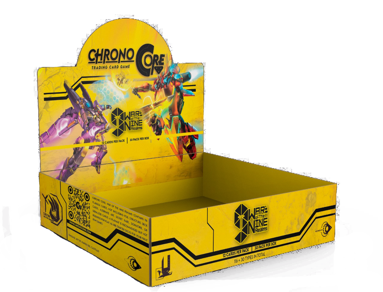 Chrono Core War of the Nine Realms sealed booster box display