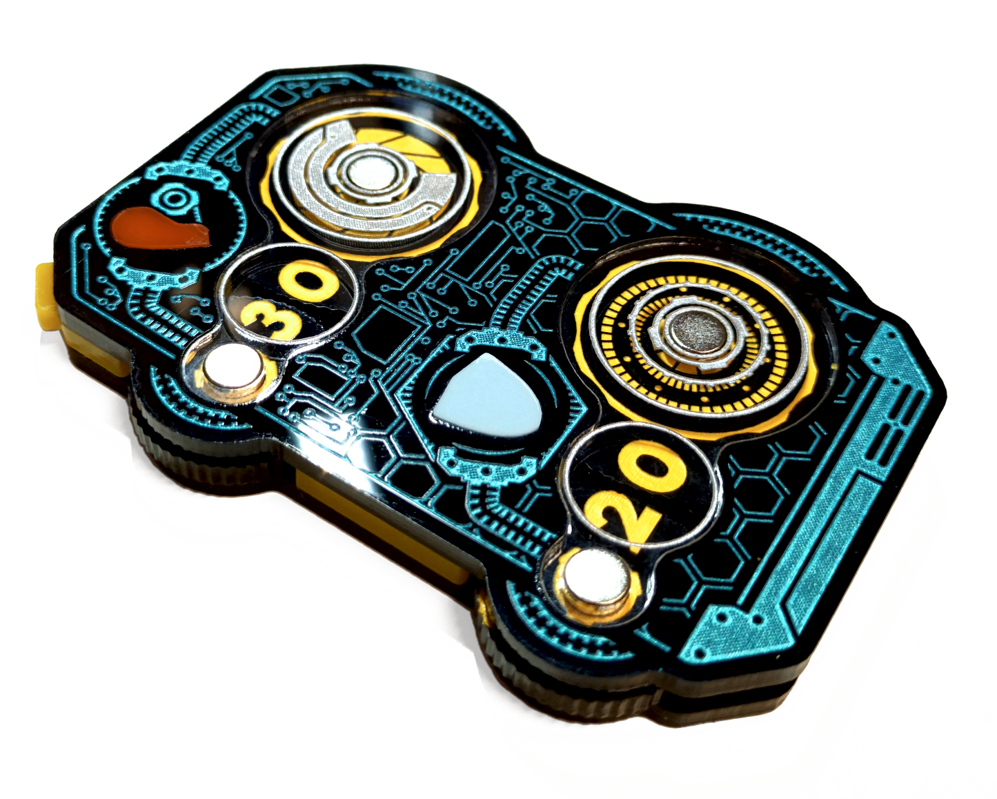 Chrono Core Premium Life and Shield Dial tracking pilot life to 39 and shield to 29