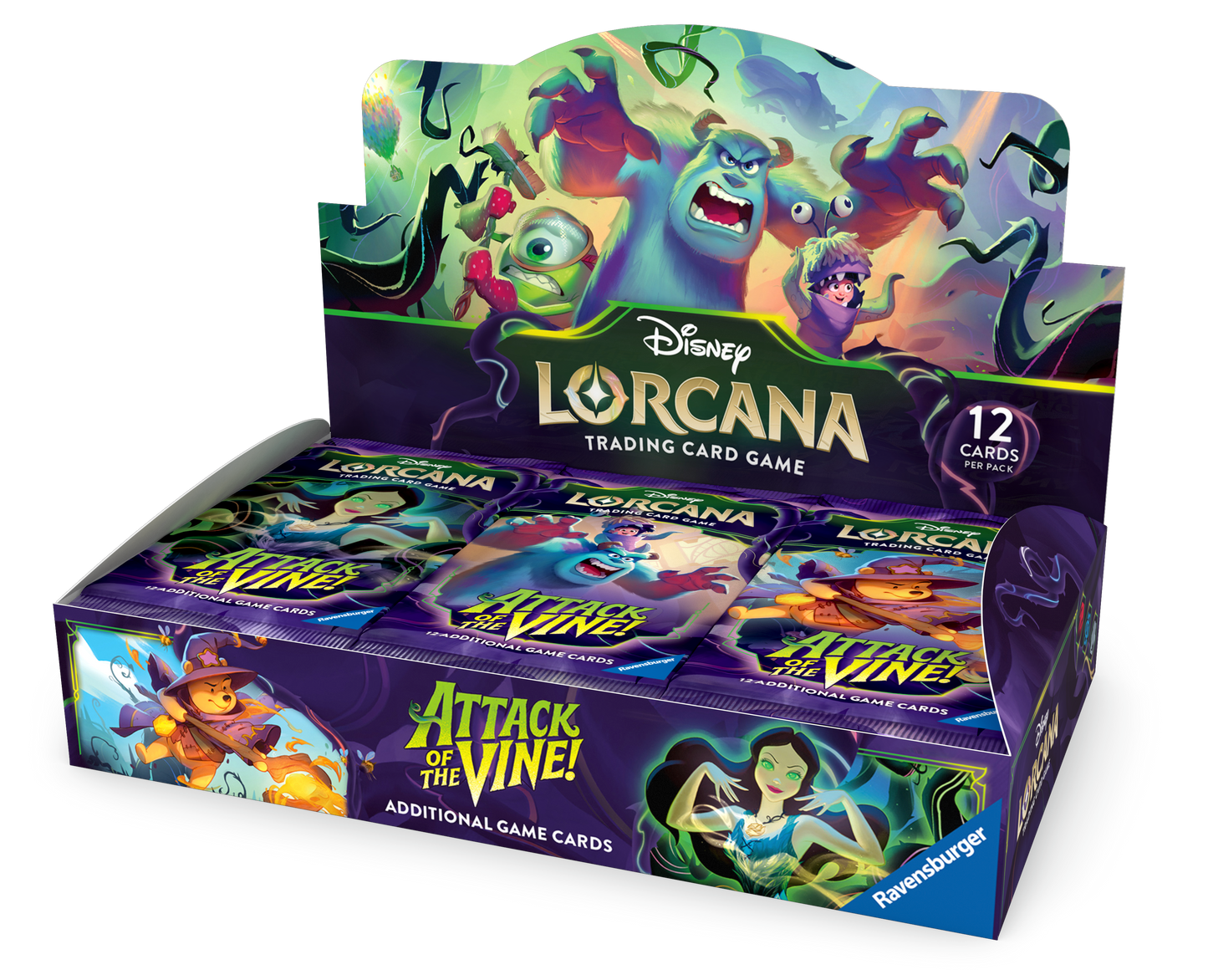 Disney Lorcana Attack of the Vine Booster Display