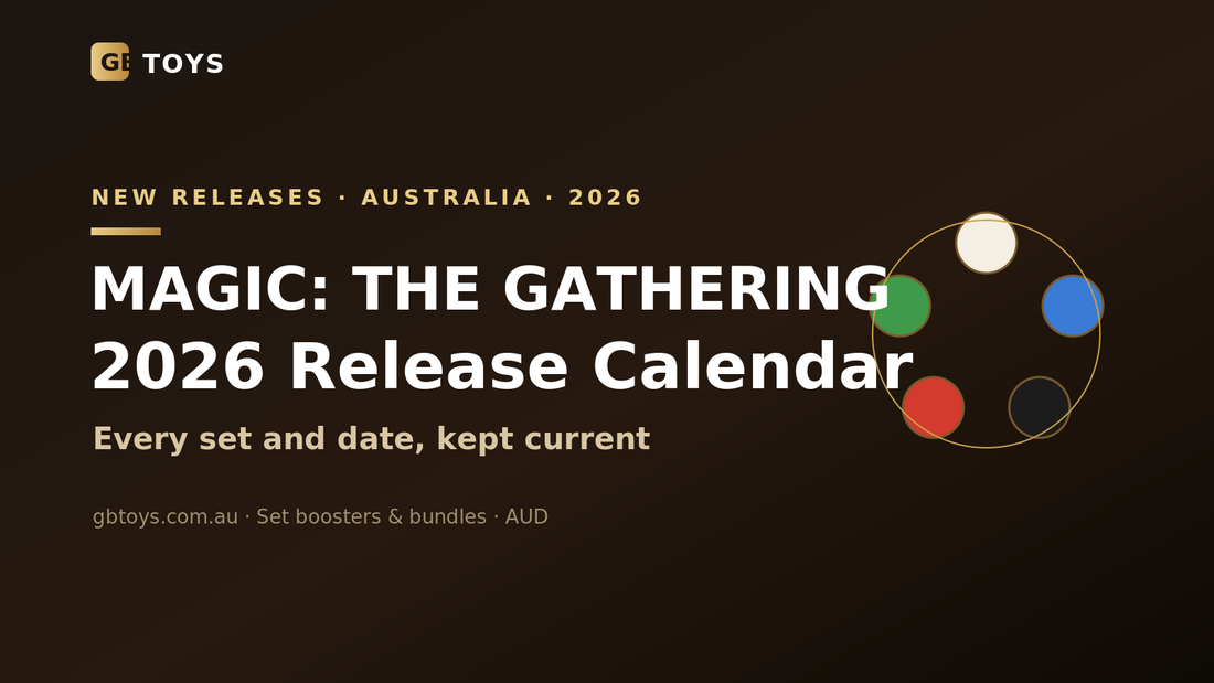 Magic The Gathering 2026 release calendar for Australia, from GB Toys