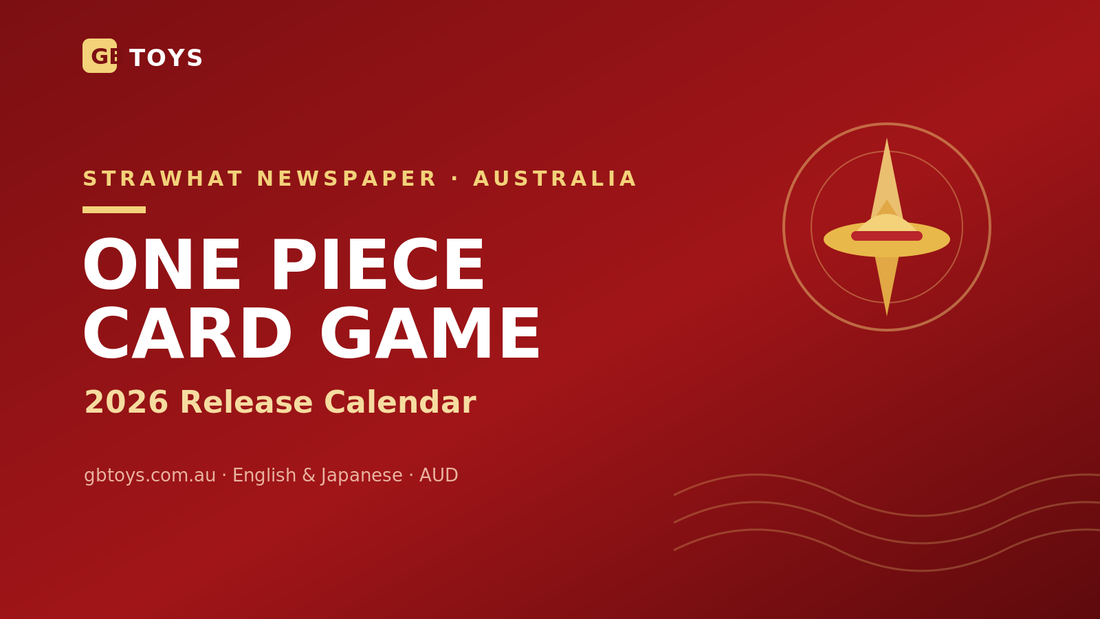One Piece Card Game 2026 release calendar for Australia, from GB Toys