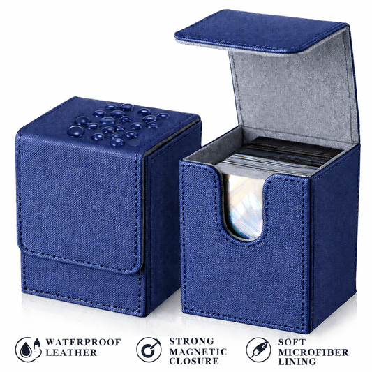 Premium Leather Magnetic Deck Box – Trading Card Storage Case