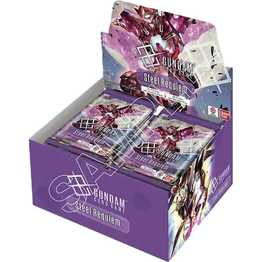 Gundam Card Game Steel Requiem [GD03] Booster Box sealed product at GB Toys Australia