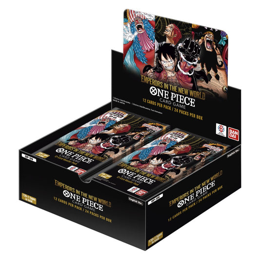 english one piece booster box Card Game - Boxes, Booster Packs and Starter Decks cards featuring the same art as the booster packaging One Piece Booster Boxes (English)