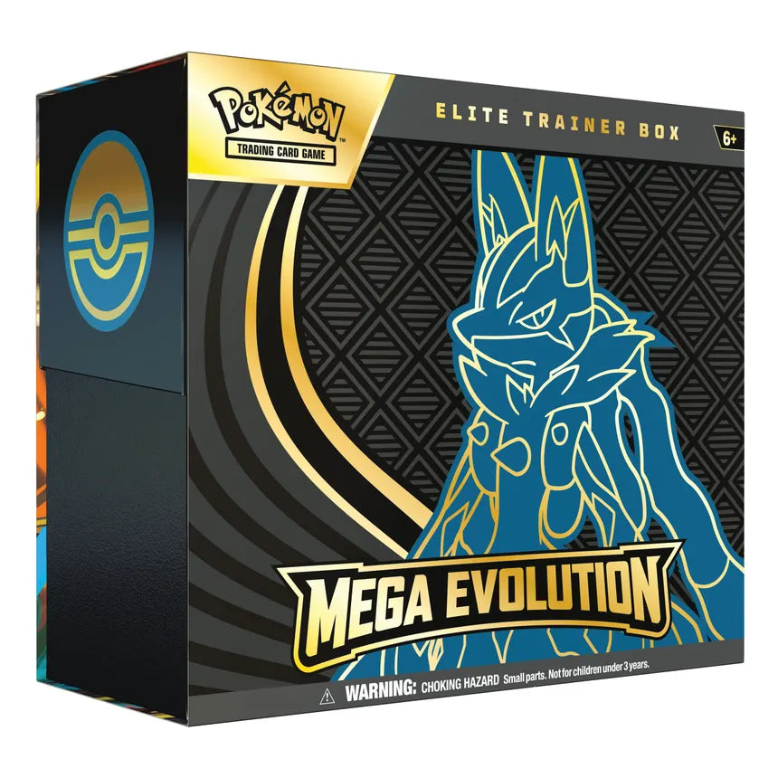 Pokemon TCG: Mega Evolution Elite Trainer Box (Lucario) - GB Toys 