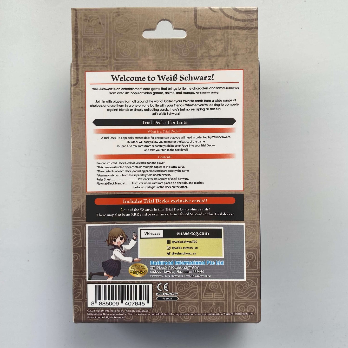 Avatar Weiss Schwarz Trial Deck Description 