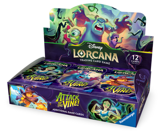 Disney Lorcana Attack of the Vine Booster Display