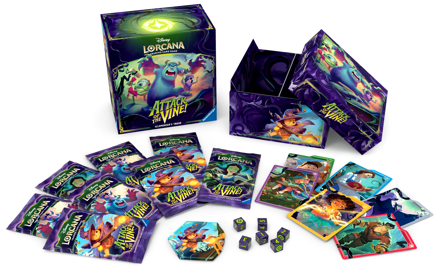 Disney Lorcana Attack of the Vine Illumineer's Trove - Contents