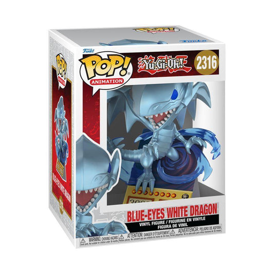 Blue-Eyes White Dragon Funko Pop! Premium – Yu-Gi-Oh! vinyl figure (view 2)