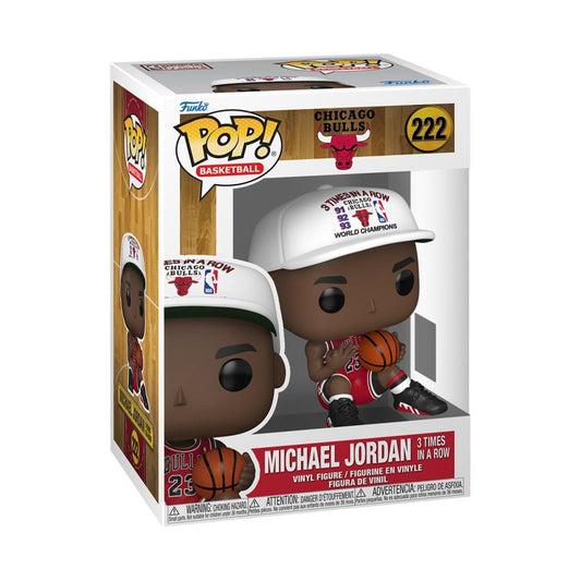 Michael Jordan (3 in a Row) Funko Pop! – NBA Chicago Bulls vinyl figure (view 2)
