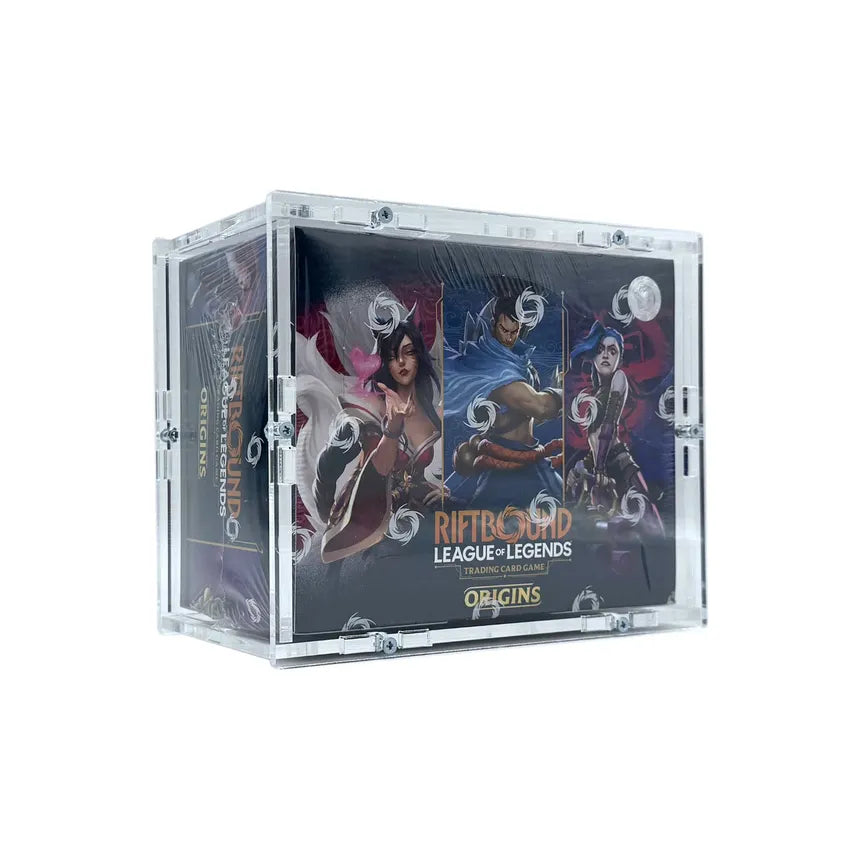 Riftbound Booster Box Acrylic Display Case sealed-product display accessory at GB Toys Australia