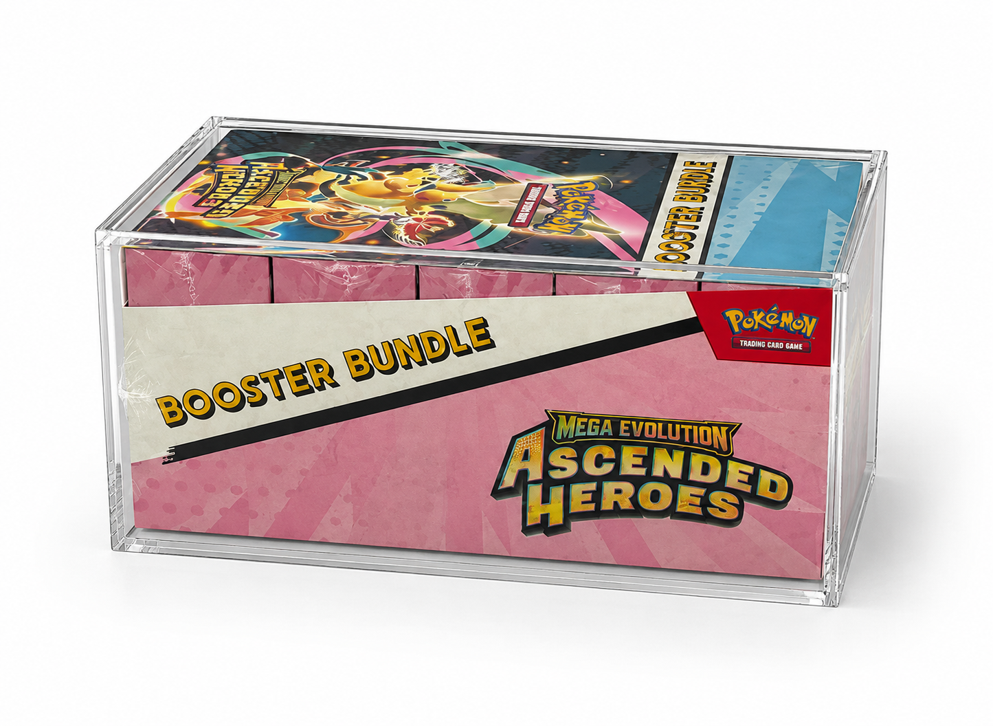 Pokémon Ascended Heroes Booster Bundle Display Acrylic Case sealed-product display accessory at GB Toys Australia