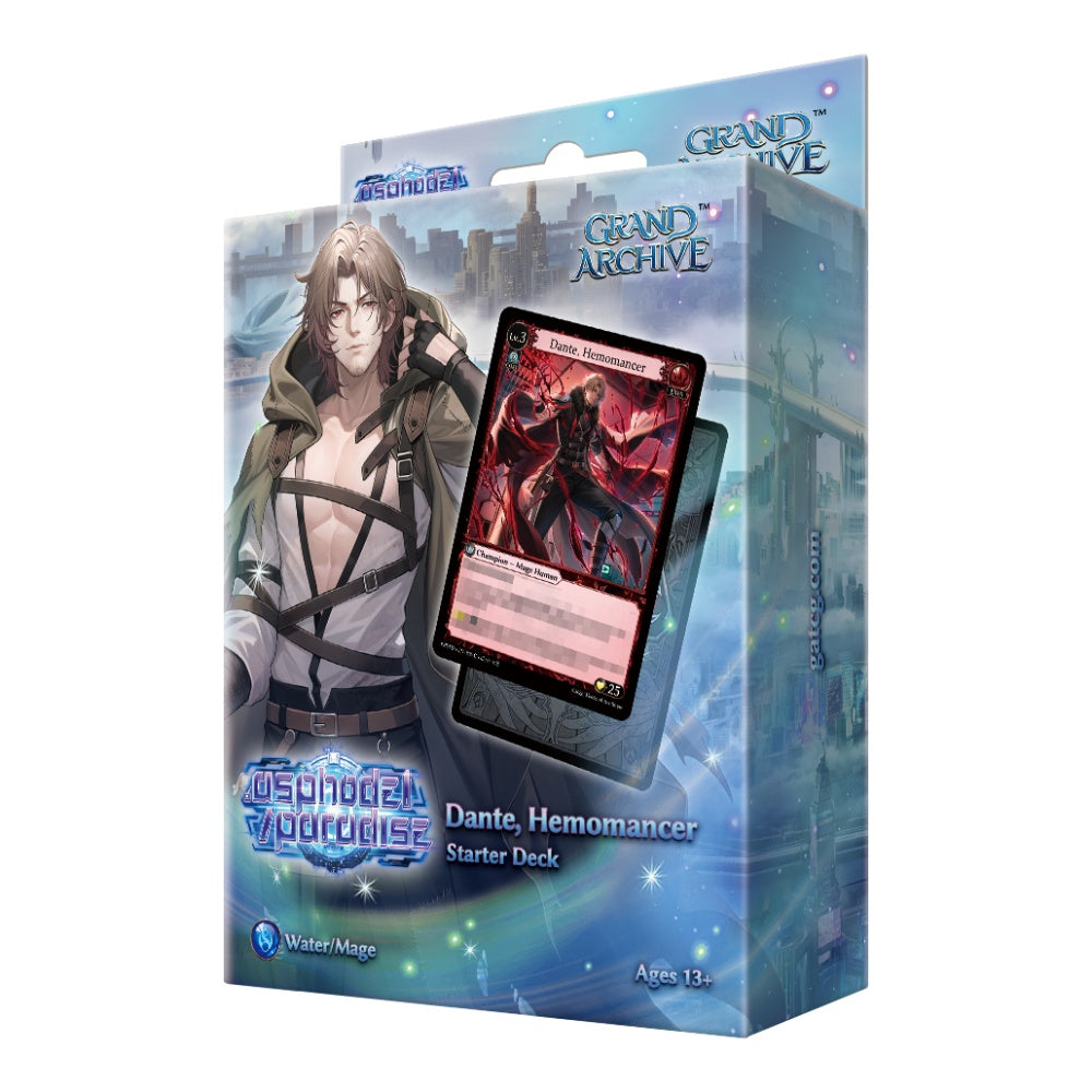 Grand Archive TCG .asphodel/paradise Dante, Hemomancer Starter Deck sealed product at GB Toys Australia