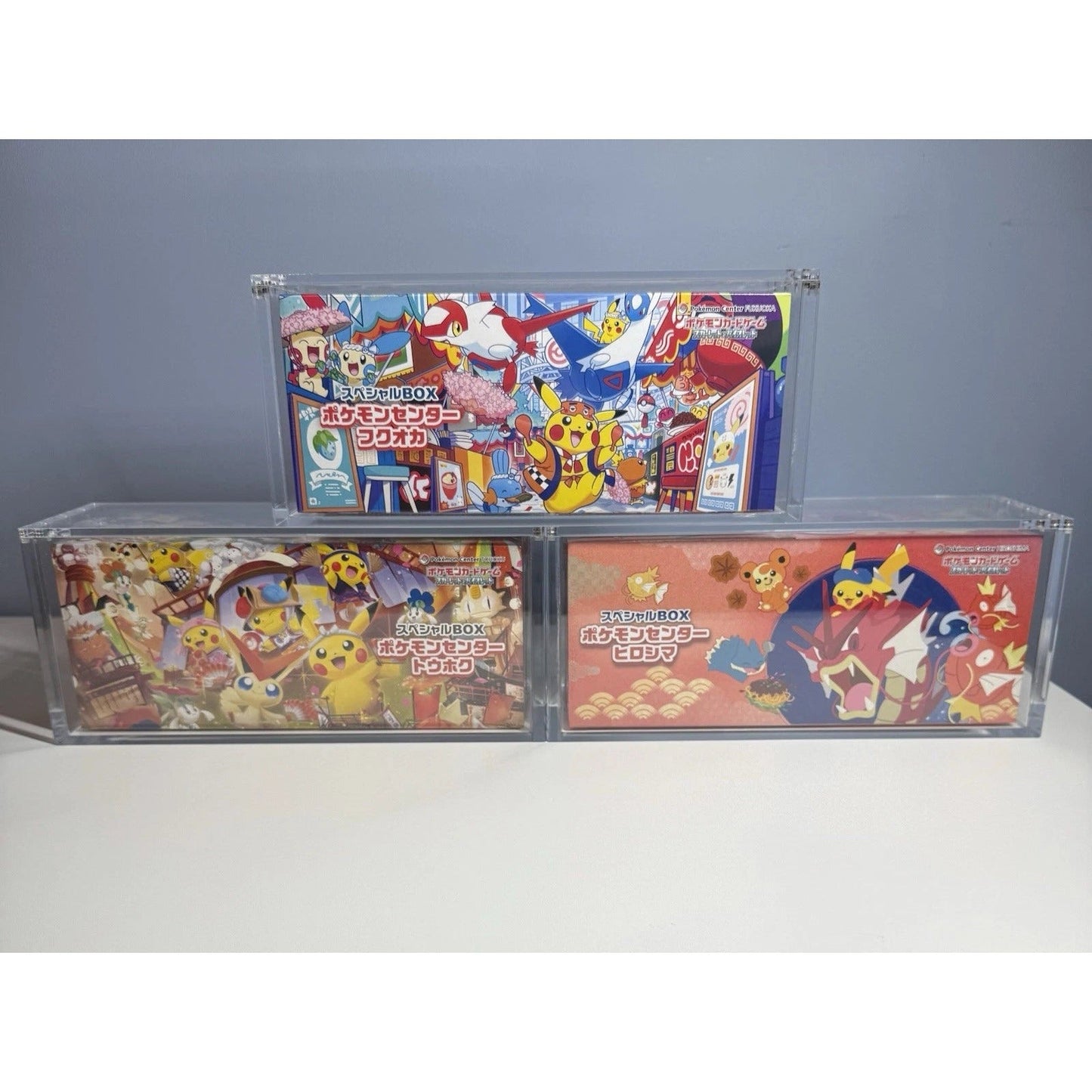 Japanese Pokémon Center Premium Boxes Acrylic Display Case