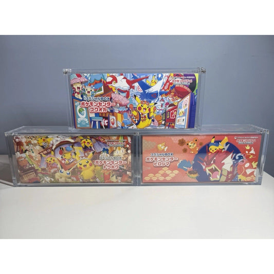 Japanese Pokémon Center Premium Boxes Acrylic Display Case