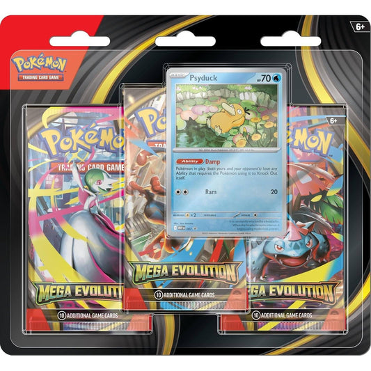 Pokémon TCG: Mega Evolution 3 Booster Packs & Psyduck Promo Card