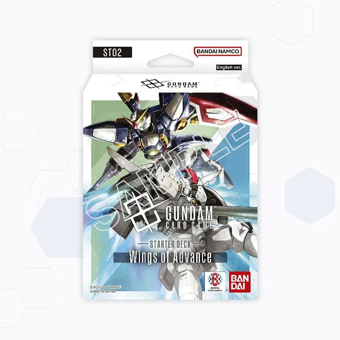 Gundam Card Game Wings of Advance ST02 Starter Deck Display